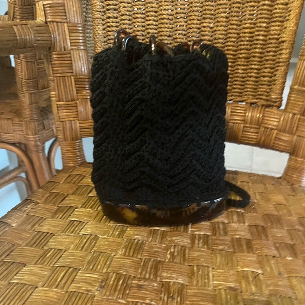Boho vintage Woven and tortoise shell Mini Bag by Carrie Forbes ❤️❤️ - Picture 4 of 10